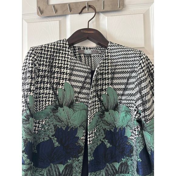 Eva Franco Veronica Car Coat floral sz 8 - Picture 5 of 12